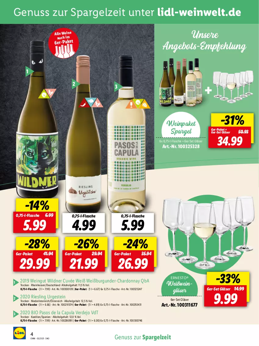 Aktueller Prospekt Lidl - Beste Weine für jeden Anlass - von 28.04 bis 31.05.2021 - strona 4