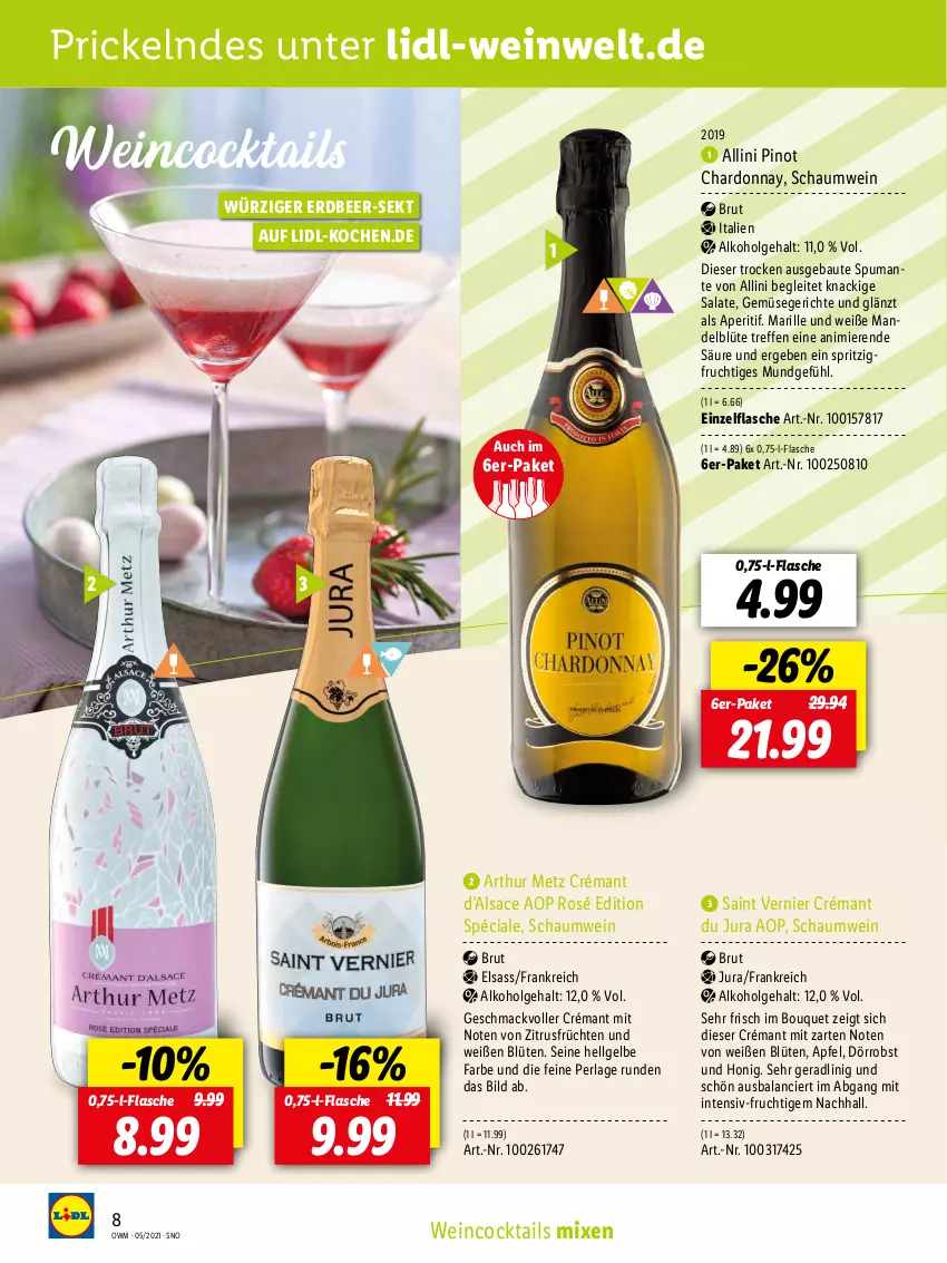 Aktueller Prospekt Lidl - Beste Weine für jeden Anlass - von 28.04 bis 31.05.2021 - strona 8