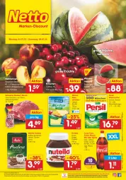 Gazetka promocyjna Netto Marken-Discount - Filial-Angebote - Gazetka - ważna od 09.07 do 09.07.2022 - strona 1 - produkty: angebot, bestpreis, coca-cola, cola, creme, eis, fanta, fleisch, früchte, kaffee, Käse, käsescheiben, kirsch, kirsche, kirschen, melitta, melone, Mezzo Mix, milram, ndk, Nektar, nektarinen, nuss, nutella, oder sprite, persil, persil waschmittel, reis, Schal, Schale, schwein, schweine, sprite, Ti, versandkostenfrei, waschmittel, wasser, wassermelone, wein, weine, ZTE