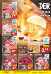 Gazetka promocyjna Netto Marken-Discount - Filial-Angebote - Gazetka - ważna od 29.01 do 29.01.2022 - strona 12 - produkty: bacon, Bergkäse, cordon bleu, eis, geschnetzeltes, gulasch, jungbullen, Käse, kasseler, kotelett, minutensteaks, natur, ndk, pute, putenbrust, reis, rind, saft, schwein, schweine, steak, steaks, suppe, Ti, versandkostenfrei, wein, weine, Zelt