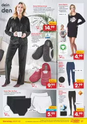 Gazetka promocyjna Netto Marken-Discount - Filial-Angebote - Gazetka - ważna od 29.01 do 29.01.2022 - strona 27 - produkty: angebot, Anzug, Bau, bio, Brei, gin, hose, Jacke, leggings, pantolette, pantoletten, rum, shirt, slip, slips, Strumpfhose, Taillenslip, Tasche, taschen, Thermoleggings, Ti, ZTE
