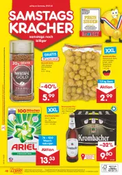 Gazetka promocyjna Netto Marken-Discount - Filial-Angebote - Gazetka - ważna od 29.01 do 29.01.2022 - strona 40 - produkty: angebot, angebote, ariel, ariel waschmittel, bohne, bohnen, bohnenkaffee, discount, eis, Holz, kaffee, kartoffel, kartoffeln, kracher, krombache, krombacher, krombacher pils, löslicher bohnenkaffee, marken-discount, ndk, Nescafé, nescafé gold, pils, reis, sac, speisekartoffeln, Ti, uhr, versandkostenfrei, waschmittel, ZTE