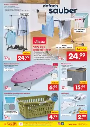 Gazetka promocyjna Netto Marken-Discount - Filial-Angebote - Gazetka - ważna od 23.07 do 23.07.2022 - strona 26 - produkty: bambus, bett, Betttuch, bügel, bügeltisch, cin, eis, kleid, kleider, korb, leine, ndk, reis, rwe, Ti, tisch, Trockner, tuc, versandkostenfrei, Wanne, wäschekorb, wäschetrockner, weck