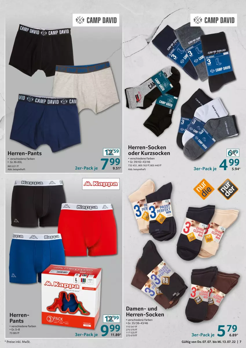 Aktueller Prospekt Selgros - Nonfood - von 07.07 bis 13.07.2022 - strona 7 - produkty: eis, herren-pants, herren-socken, Pants, reis, socken, Ti