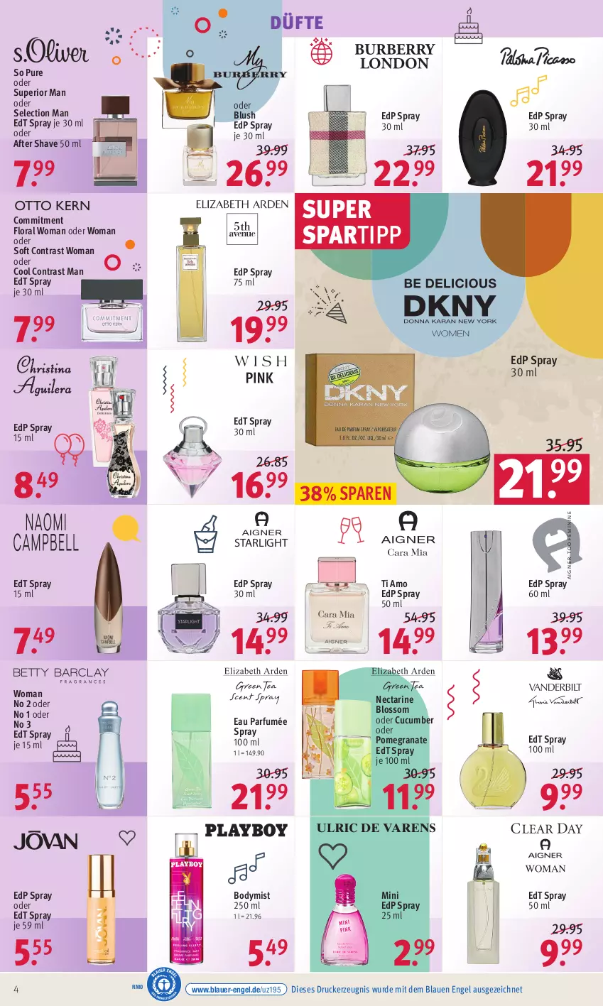 Aktueller Prospekt Rossmann - Prospekte - von 30.05 bis 03.06.2022 - strona 4 - produkty: after shave, auer, body, drucker, edp spray, edt spray, Engel, grana, kerze, parfum, Rana, spartipp, starlight, Ti