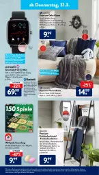 Gazetka promocyjna AldiSud - ALDI Aktuell - Gazetka - ważna od 02.04 do 02.04.2022 - strona 35 - produkty: akku, alle artikel ohne dekoration, Bau, baumwolle, casa deco, decke, dekoration, dell, duschtuch, eis, elle, erde, gin, GPS, handtuch, handtücher, kissen, Kissenbezug, messer, Mode, rwe, senf, smartwatch, Spiele, Sport, Ti, tuc, tücher, wasser, wolle, ZTE