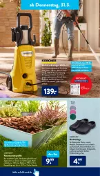 Gazetka promocyjna AldiSud - ALDI Aktuell - Gazetka - ważna od 02.04 do 02.04.2022 - strona 38 - produkty: aldi, Clogs, decke, dell, eis, elle, gardenline®, Garten, hochdruckreiniger, Mode, rasen, reiniger, Reinigung, Reinigungsmittel, Ria, schlauch, Ti, tisch
