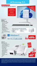 Gazetka promocyjna AldiSud - ALDI Aktuell - Gazetka - ważna od 02.04 do 02.04.2022 - strona 54 - produkty: aldi, aldi talk, Betriebssystem, computer, core i3, devolo, eis, elle, erde, fernseher, HDMI, Intel, lautsprecher, Maus, medion, netflix, pute, reis, ring, Router, rwe, Signal, sim, ssd, Surf, Tastatur, Ti, uhd