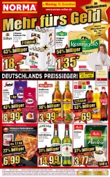 Gazetka promocyjna Norma - Norma - Gazetka - ważna od 25.12 do 25.12.2023 - strona 1 - produkty: Bebe, braten, butter, caffè crema, classico, eis, elle, erfrischungsgetränk, flasche, fleisch, getränk, gin, goldkrone, irische butter, irish whiskey, krone, kühlregal, LG, pils, premium pils, regal, reis, reiss, schuhe, schwein, schweine, Spezi, Ti, uhr, wein, weine, whiskey