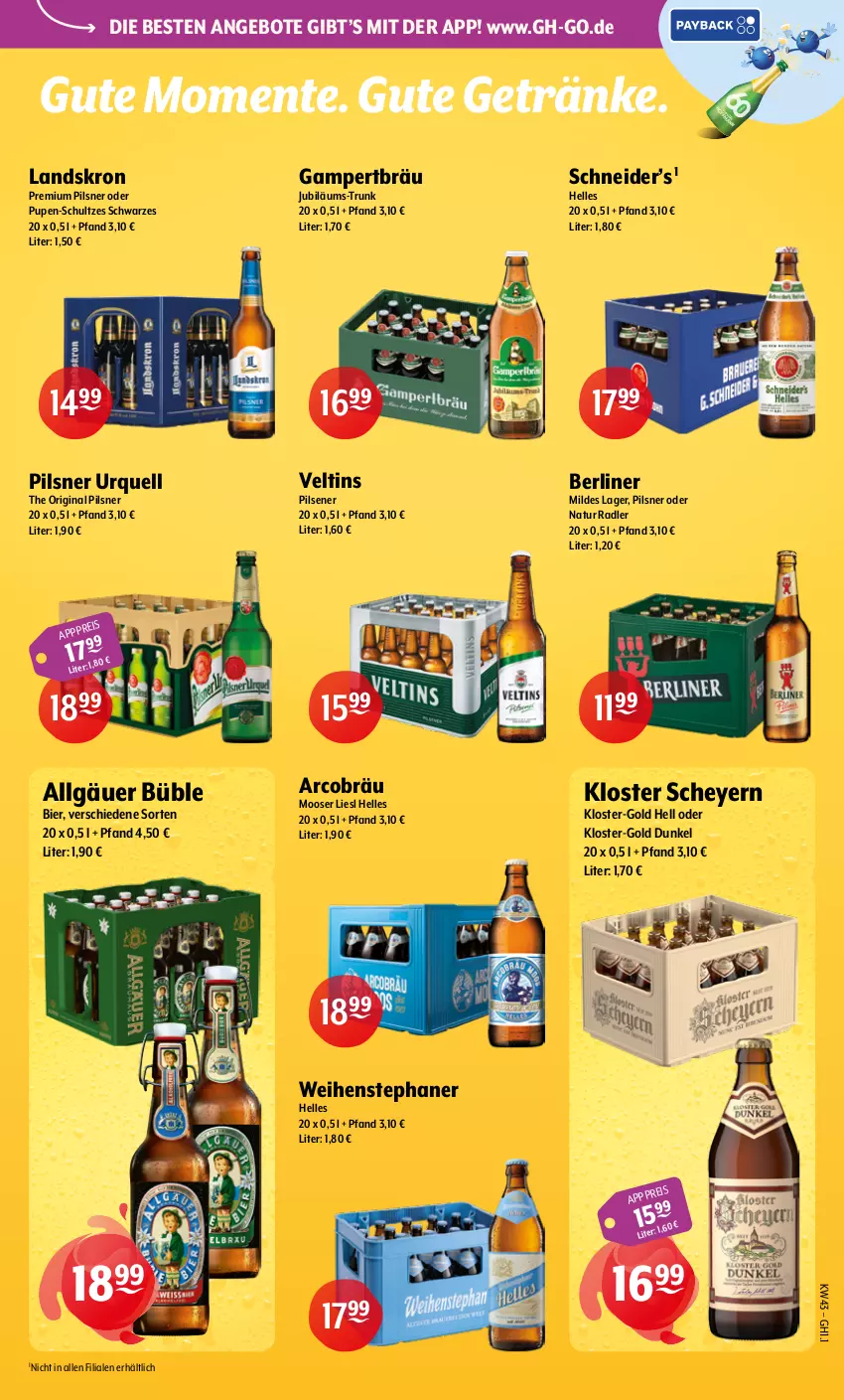 Aktueller Prospekt Getraenke Hoffmann - Prospekte - von 19.10 bis 24.10.2026 - strona 7 - produkty: angebot, angebote, berliner, bier, eis, elle, ente, getränk, getränke, gin, Jubiläums, LG, natur, natur radler, pils, pilsener, pilsner, pilsner urquell, premium pils, radler, Ti, veltins, veltins pilsener, weihenstephan