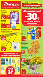 Gazetka promocyjna Thomas Philipps - Gazetka - ważna od 17.08 do 17.08.2024 - strona 1 - produkty: auer, Bau, Bauer, Blüte, bügel, burger, chrysanthemen, colorwaschmittel, decke, Deckel, eis, elle, erfrischungsgetränk, Garten, getränk, HP, kartoffel, kartoffeln, kissen, korb, möbel, pool, pril, reis, speisekartoffeln, Ti, topf, tragegriff, waschmittel, Waschpulver, weichspüler