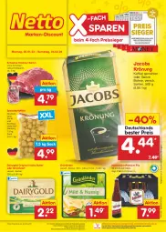 Gazetka promocyjna Netto Marken-Discount - Filial-Angebote - Gazetka - ważna od 04.02 do 04.02.2023 - strona 1 - produkty: angebot, bestpreis, bohne, butter, Dairygold, eis, gin, grünländer, hasseröder, irische butter, jacobs, jacobs krönung, kaffee, kartoffel, kartoffeln, ndk, pils, premium pils, reis, reiss, sac, schwein, schweine, speisekartoffeln, Streichzart, Ti, wein, weine, ZTE