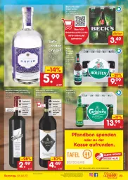 Gazetka promocyjna Netto Marken-Discount - Filial-Angebote - Gazetka - ważna od 04.02 do 04.02.2023 - strona 23 - produkty: angebot, aust, bestpreis, cabernet, cabernet sauvignon, carlsberg, chardonnay, dry gin, eis, fleisch, getränk, getränke, gin, holsten, Käse, leine, london dry, london dry gin, merl, merlot, pasta, pils, pilsener, premium pils, reis, rotwein, sauvignon, Ti, wein, Wild, ZTE