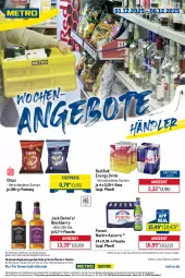 Gazetka promocyjna Metro - Wochen-Angebote Händler - Gazetka - ważna od 06.12 do 06.12.2025 - strona 1 - produkty: abholpreise, angebot, angebote, chips, coupon, drink, eis, energy drink, flasche, getränk, getränke, ilag, jack daniel, Jack Daniel’s, lack, Metro, Palette, Peroni, Rauch, red bull, reis, rwe, Ti, tiefpreis