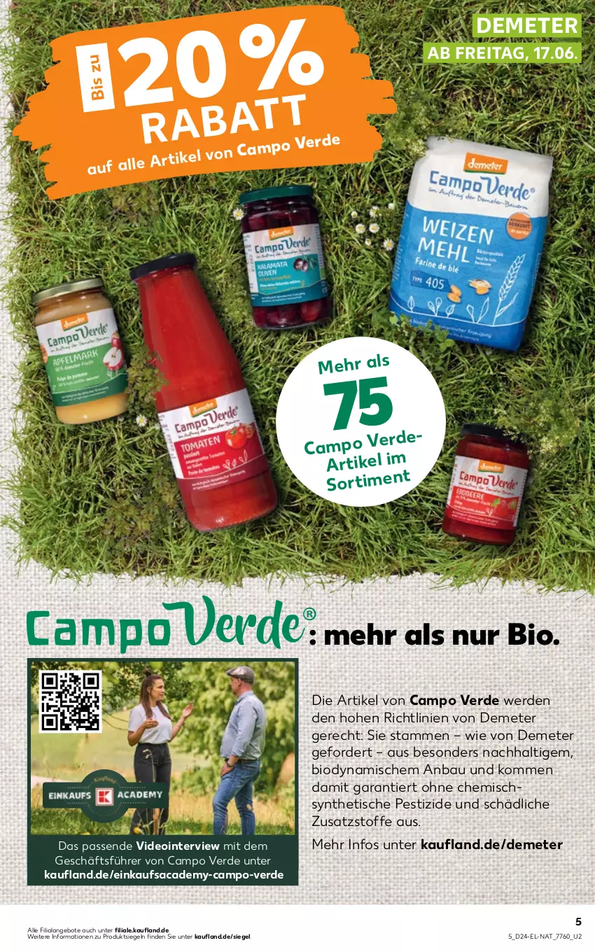 Aktueller Prospekt Kaufland - von 16.06 bis 22.06.2022 - strona 45 - produkty: angebot, angebote, Bau, bio, Campo Verde, deo, erde, sac, Ti, tisch