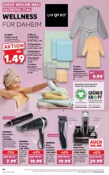 Gazetka promocyjna Kaufland - Gazetka - ważna od 22.06 do 22.06.2022 - strona 30 - produkty: akku, angebot, angebote, Bad, Bademantel, bartschneider, batterie, Bau, baumwolle, bio, bio-baumwolle, duschtuch, edelstahl, Gästetücher, grundig, haartrockner, handschuhe, handtuch, handtücher, Mantel, rasierer, rwe, schuhe, Teleskop, Ti, Trockner, tuc, tücher, waschhandschuh, wolle, ZTE