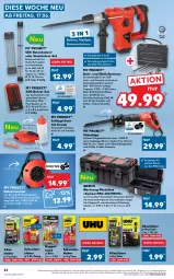 Gazetka promocyjna Kaufland - Gazetka - ważna od 22.06 do 22.06.2022 - strona 34 - produkty: angebot, angebote, Bohrer-Set, decke, Deckel, eis, Elektro, Holz, Kabeltrommel, kleber, koffer, kraft, Kreide, LED-Leuchte, Leuchte, LG, Säbelsäge, säge, tablet, tablett, Ti, trommel, werkzeug, ZTE