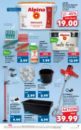 Gazetka promocyjna Kaufland - Gazetka - ważna od 22.06 do 22.06.2022 - strona 35 - produkty: alpina, Alpinaweiß, Bau, Baueimer, brie, bürste, bürsten, eimer, eis, erde, Holz, holzschutz, lack, ndk, Pinsel, Rauch, Raumfarbe, schuhe, Teleskop, Ti, versandkostenfrei, Wanne