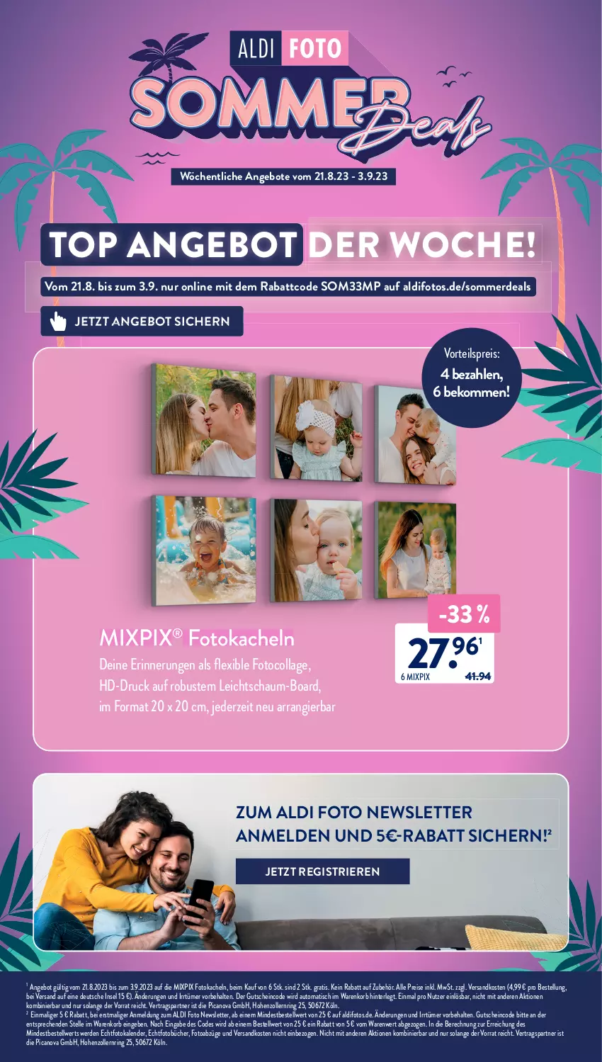 Aktueller Prospekt AldiSud - NÄCHSTE WOCHE - von 28.08 bis 02.09.2023 - strona 39 - produkty: aldi, angebot, angebote, auto, beko, eis, elle, erde, Fotokalender, gutschein, korb, ndk, reis, ring, Ti, tisch, vorteilspreis