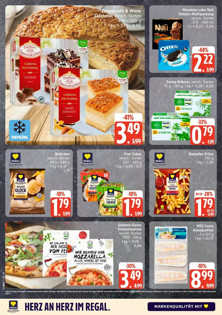 Aktueller Prospekt Edeka - Prospekte - von 09.03 bis 14.03.2026 - strona 12 - produkty: Käse, mozzarella, regal, rel, Ria, salami