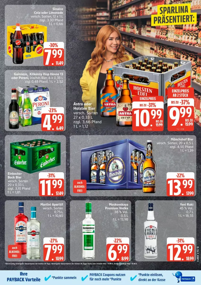 Aktueller Prospekt Edeka - Prospekte - von 09.03 bis 14.03.2026 - strona 17 - produkty: Astra, bier, coupon, coupons, holsten, payback, Ti