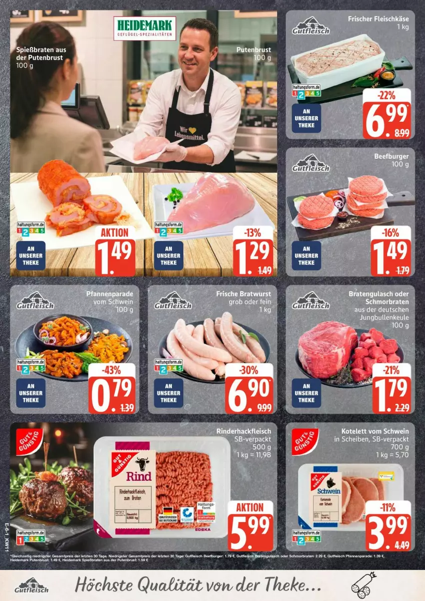 Aktueller Prospekt Edeka - Prospekte - von 09.03 bis 14.03.2026 - strona 8 - produkty: braten, eis, fleisch, gutfleisch, pfanne, pfannen, pute, putenbrust, schmorbraten