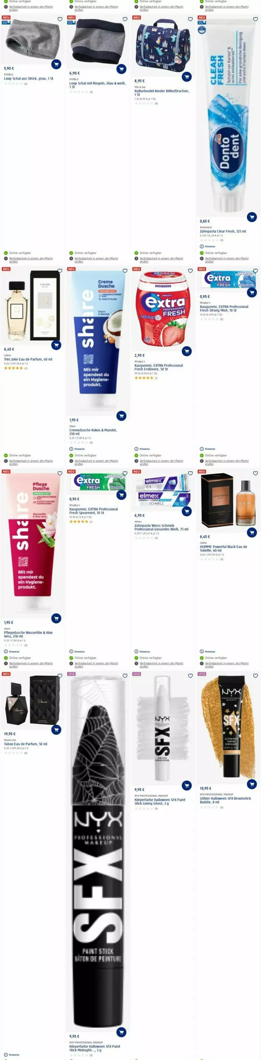 Aktueller Prospekt Dm Drogerie - Prospekte - von 02.10 bis 11.10.2023 - strona 19 - produkty: aloe vera, Bad, beere, beutel, creme, cremedusche, dusche, Eau de parfum, eau de toilette, eis, erdbeere, essig, kaugummi, Kinder, kokos, lack, mandel, mint, parfum, pasta, perla, rel, ring, ritter, Schal, Ti, wasser, Yo, zahnpasta