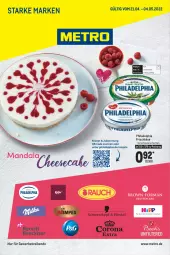 Gazetka promocyjna Metro - Starke Marken - Gazetka - ważna od 04.05 do 04.05.2022 - strona 1 - produkty: frischkäse, Käse, mac, Metro, milch, philadelphia, Ti