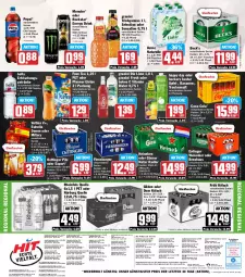 Gazetka promocyjna Hit - Wochenprospekt - Gazetka - ważna od 06.09 do 06.09.2025 - strona 19 - produkty: angebot, angebote, apfel, auer, Bad, banane, bananen, Beckers Bester, bier, bio, braun, burger, coca-cola, cola, drink, eimer, eis, eistee, elle, energy drink, Engel, erdinger, erfrischungsgetränk, erfrischungsgetränke, Estrella Damm, fisch, flasche, flensburger, Früh Kölsch, fuze tea, getränk, getränke, glasflasche, gösser, granini, granini die limo, Happy Day, heineken, hella, Hohes C, limo, Lübecker, Mixer, mixery, monster, natur, natur radler, nuss, oettinger, pepsi, pfanne, Pfanner, pils, radler, Rauch, reis, rel, rheinfels quelle, Rockstar, rwe, saft, tee, Ti, trauben, Traubensaft, uhr, veltins, vita, volvic, weissbier, ZTE