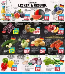 Gazetka promocyjna Hit - Wochenprospekt - Gazetka - ważna od 06.09 do 06.09.2025 - strona 2 - produkty: auer, Babyspinat, Bau, berliner, bio, bio hit, bohne, bohnen, braten, cocktail, cocktails, discount, eis, Elan, elle, Feigen, fisch, flasche, fleisch, frucht, früchte, fruchtfleisch, grill, ilag, Innocent, kartoffel, kartoffeln, kiwi, knoblauch, kohlrabi, kuchen, mac, marmelade, melone, Nektar, nektarinen, nuss, paprika, paprika mix, Rauch, reis, Rote Zwiebel, rwe, saft, salat, snack, speisekartoffeln, spinat, spitzenqualität, strauchtomaten, tafeltrauben, Ti, tisch, tomate, tomaten, top-preis, trauben, wasser, wassermelone, zespri, ZTE, zucchini, zucker, zwiebel, zwiebeln