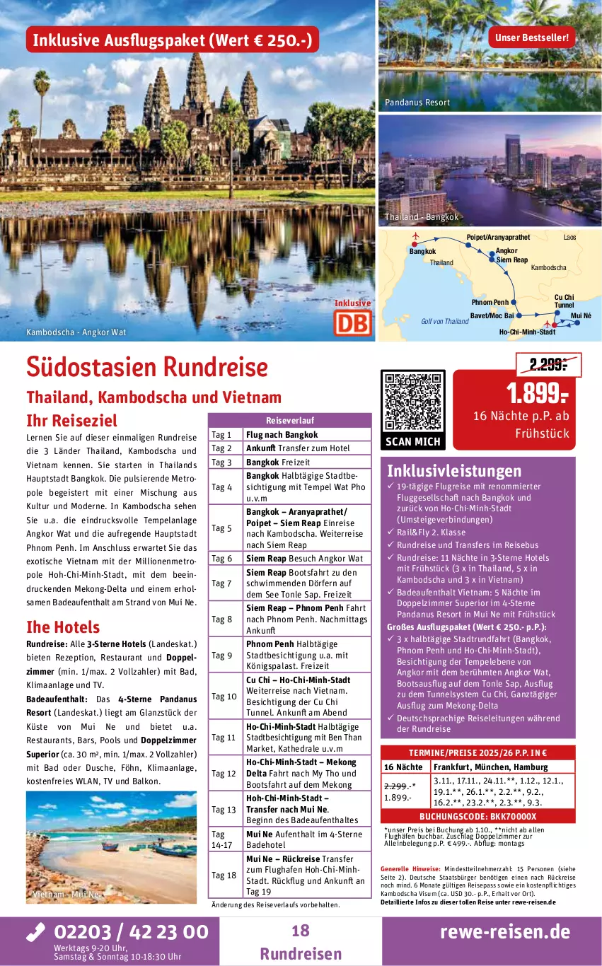 Aktueller Prospekt Rewe Reisen - Reiseprospekt - von 28.08 bis 26.09.2025 - strona 18 - produkty: Bad, buch, deutschsprachige reiseleitung, dusche, eis, Elan, elle, gin, inklusivleistungen, lion, Metro, Mode, pool, reis, reiseverlauf, rel, rezept, Ti, tisch, uhr