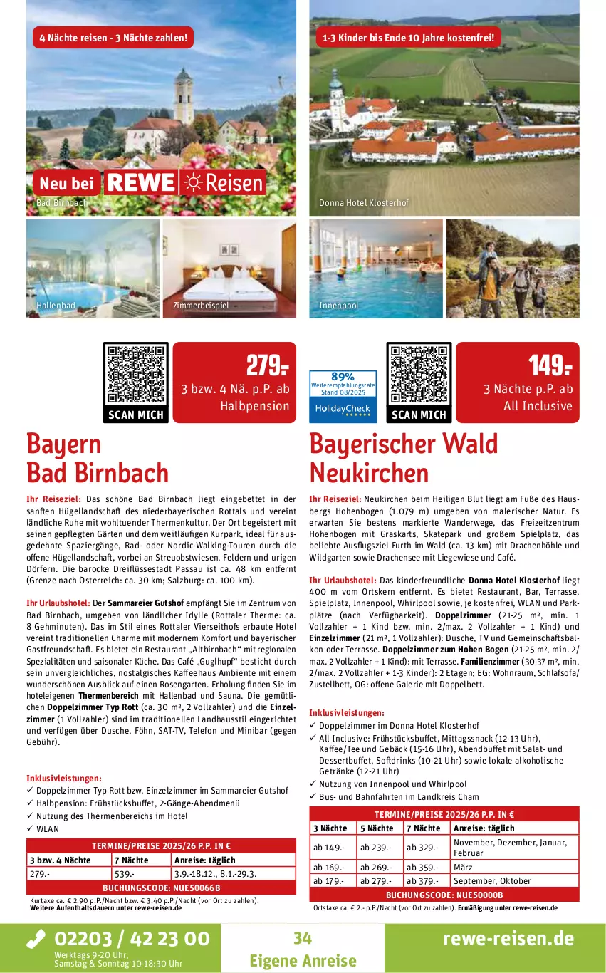 Aktueller Prospekt Rewe Reisen - Reiseprospekt - von 28.08 bis 26.09.2025 - strona 34 - produkty: alkohol, alkoholische getränke, auer, axe, Bad, Bau, bett, buch, dessert, drink, drinks, dusche, eier, eis, elle, ente, Garten, getränk, getränke, Guglhupf, inklusivleistungen, innenpool, kaffee, Kinder, küche, kurtaxe, LG, Liege, Mode, natur, ndk, obst, pool, reis, rosen, rum, rwe, salat, salz, schlafsofa, snack, Sofa, Spezi, tee, telefon, Ti, uhr, usb, Whirlpool, Wild, zimmerbeispiel