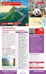 Gazetka promocyjna Rewe Reisen - Reiseprospekt - Gazetka - ważna od 26.09 do 26.09.2025 - strona 19 - produkty: auer, Bad, buch, Buddha, decke, deutschsprachige reiseleitung, eis, elle, ente, Garten, inklusivleistungen, Kaiser, Metro, Mode, Pago, reis, reiseverlauf, rel, Ria, tee, Ti, tisch, uhr, Wild