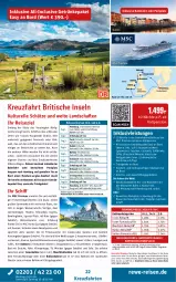 Gazetka promocyjna Rewe Reisen - Reiseprospekt - Gazetka - ważna od 26.09 do 26.09.2025 - strona 22 - produkty: alkohol, alkoholische getränke, angebot, angebote, asti, auer, Bad, balkonkabine, bett, Betten, bier, Brei, brita, buch, cocktail, cocktails, decke, drink, drinks, dusche, eis, Elektro, elle, ente, erde, fanta, fenster, flasche, getränk, getränke, Glastür, gordon, inklusivleistungen, kreuzfahrten, meerblickkabine, Mode, pool, reis, reiseverlauf, rel, ring, säfte, schott, sim, Spezi, Sport, Thea, Ti, tisch, uhr, wasser, wasserrutsche, wein