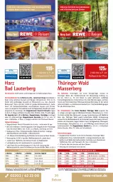 Gazetka promocyjna Rewe Reisen - Reiseprospekt - Gazetka - ważna od 26.09 do 26.09.2025 - strona 30 - produkty: axe, Bad, Bademantel, bier, bio, Brei, buch, Couch, drink, drinks, dusche, eis, ente, Fahrrad, flasche, getränk, getränke, Heu, inklusivleistungen, innenpool, kaffee, kraft, küche, Küchen, kuchen, kurtaxe, leine, Liege, Mantel, natur, pool, reis, ring, rum, rwe, Schlitten, schreibtisch, sekt, sessel, snack, Sport, Tasche, Ti, tisch, tücher, uhr, vita, wasser, wein, wellnessbereich