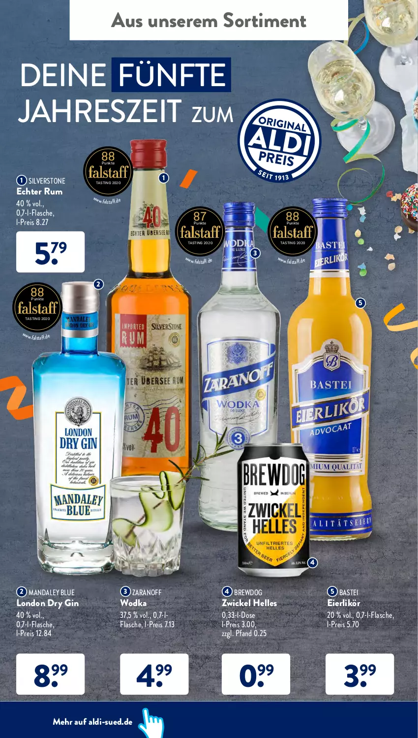 Aktueller Prospekt AldiSud - ALDI Aktuell - von 28.02 bis 05.03.2022 - strona 32 - produkty: aldi, asti, dry gin, eier, eierlikör, eis, elle, flasche, gin, likör, london dry, london dry gin, reis, rum, Ti, WICK, wodka