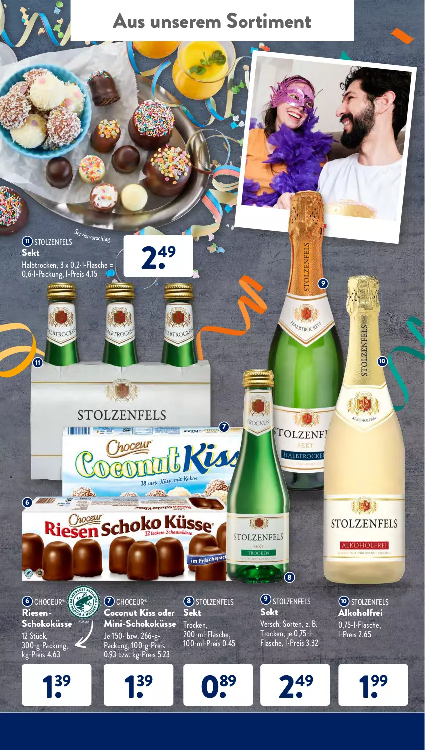 Aktueller Prospekt AldiSud - ALDI Aktuell - von 28.02 bis 05.03.2022 - strona 33 - produkty: alkohol, coconut, eis, flasche, reis, schoko, sekt, Ti