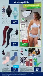 Gazetka promocyjna AldiSud - ALDI Aktuell - Gazetka - ważna od 05.03 do 05.03.2022 - strona 9 - produkty: aldi, alle artikel ohne dekoration, angebot, Armband, Armbanduhr, Bau, baumwolle, bio, dekoration, dell, eis, elle, gin, hose, Kinder, kleid, Kleidung, Mode, Pants, resa, Ria, rum, slip, slips, socken, Strumpfhose, Thermostrumpfhose, Ti, uhr, wasser, wolle, ZTE