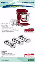 Gazetka promocyjna Metro - Wochen-Angebote - Gazetka - ważna od 31.05 do 31.05.2025 - strona 19 - produkty: angebot, beutel, Brei, brot, cin, edelstahl, eis, elle, KitchenAid, küche, Küchen, küchenmaschine, lebensmittel, LG, Metro, nudel, reis, Rollenbox, Roller, sauce, saucen, schüssel, spaghetti, suppe, suppen, Teigrolle, teller, Ti, tiefpreis, tuc, Vakuumierer