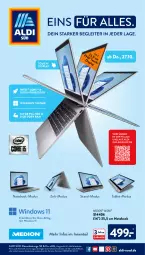 Gazetka promocyjna AldiSud - NÄCHSTE WOCHE - Gazetka - ważna od 29.10 do 29.10.2022 - strona 56 - produkty: aldi, auto, eis, ente, Intel, medion, notebook, ssd, tablet, Ti, Zelt