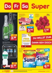 Gazetka promocyjna Netto Marken-Discount - Filial-Angebote - Gazetka - ważna od 17.09 do 17.09.2022 - strona 30 - produkty: Alwa, Bau, beere, beeren, bestpreis, bier, eis, himbeer, himbeere, himbeeren, jahrgangssekt, mineralwasser, mumm, ndk, reis, Schal, Schale, schwein, schweine, schweine-bauch, sekt, sunil, Ti, versandkostenfrei, waschmittel, wasser, wein, weine