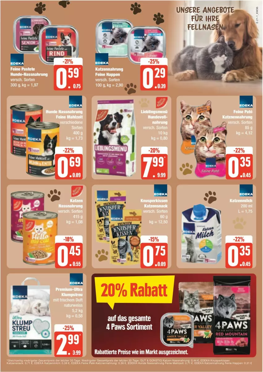 Aktueller Prospekt Edeka - Prospekte - von 02.09 bis 07.09.2024 - strona 21 - produkty: angebot, angebote