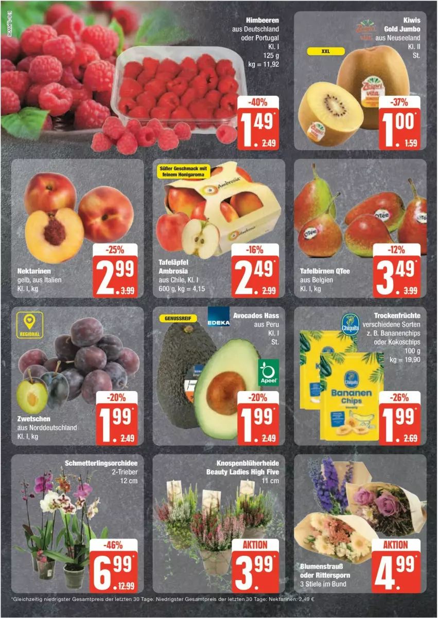 Aktueller Prospekt Edeka - Prospekte - von 02.09 bis 07.09.2024 - strona 6 - produkty: banane, bananen, chips, eis, Elan, ente, früchte, kokos, Nektar, nektarinen, reis, Ti, Trockenfrüchte, ZTE