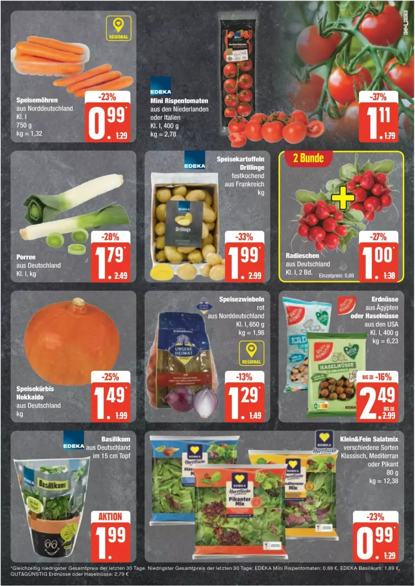 Aktueller Prospekt Edeka - Prospekte - von 02.09 bis 07.09.2024 - strona 7 - produkty: basilikum, deka, eis, erdnüsse, reis, rispentomaten, Ti, tomate, tomaten, topf, ZTE