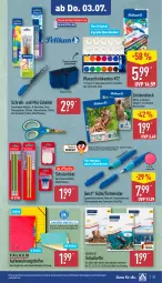 Gazetka promocyjna Aldi Nord - Von Montag - Gazetka - ważna od 05.07 do 05.07.2025 - strona 33 - produkty: auer, Clin, collegeblock, dell, elle, Engel, expertiz, Germ, gin, Hefte, Mode, Ria, Roller, teller, Ti, Tintenlöscher, Tintenpatrone, wasser, zeichenblock, ZTE