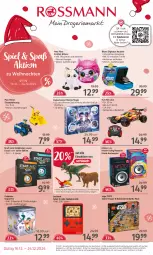 Gazetka promocyjna Rossmann - Prospekte - Gazetka - ważna od 20.12 do 20.12.2024 - strona 1 - produkty: angebot, angebote, aust, batterie, batterien, brot, brother, eis, elle, ente, Kartenspiel, lion, Paw Patrol, Plüsch, reis, Spiele, spielwaren, spielzeug, Stier, teller, Ti, Tiere, weihnachten, Zelt