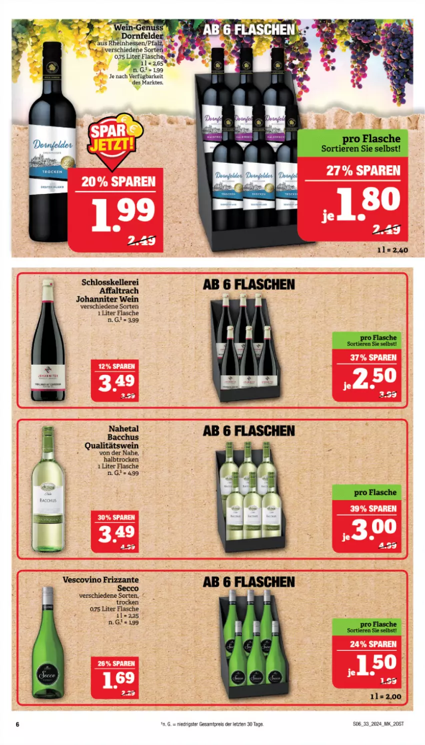 Aktueller Prospekt Marktkauf - Prospekt - von 11.08 bis 17.08.2024 - strona 6 - produkty: ACC, dornfelder, eis, elle, flasche, frizzante, reis, vescovino, wein, ZTE