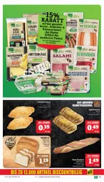 Gazetka promocyjna Marktkauf - Prospekt - Gazetka - ważna od 17.08 do 17.08.2024 - strona 15 - produkty: apfel, Apfeltasche, bio, brot, brötchen, discount, eis, gin, hirtenkäse, Käse, Maasdam, maasdamer, reis, schinken, Tasche, Ti, wurst, ZTE