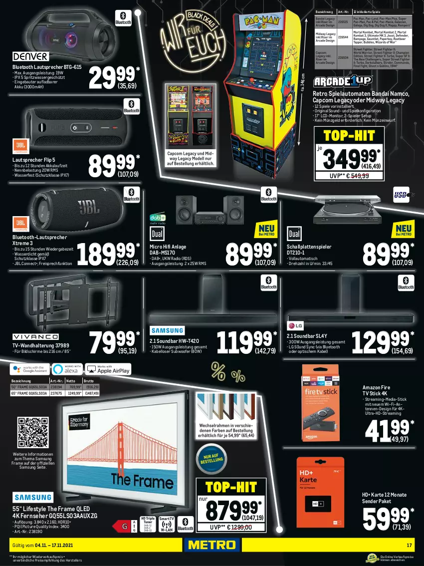 Aktueller Prospekt Metro - Technik Spezial - von 04.11 bis 17.11.2021 - strona 17