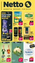 Gazetka promocyjna Netto - Woche 9 - Gazetka - ważna od 02.03 do 02.03.2024 - strona 1 - produkty: angebot, angebote, blume, blumen, blumenkohl, butter, dallmayr, dallmayr prodomo, eis, erde, Holz, kaffee, Käse, käsescheiben, kerrygold, milka, milram, monster, obst, philadelphia, prodomo, reis